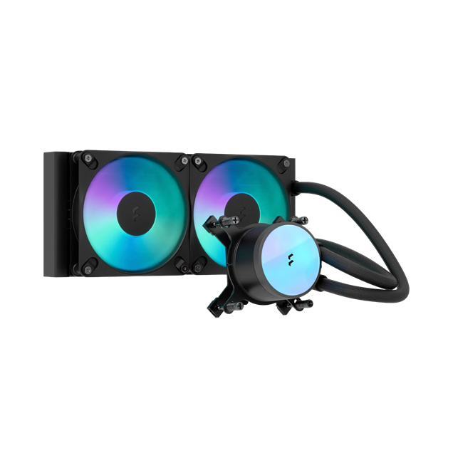 Fractal Design Radius 240 RGB AIO CPU Cooler, Black
